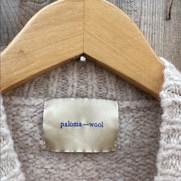 Paloma Wool Beige Sweater with Black Abstract Design - Picture 4 of 7